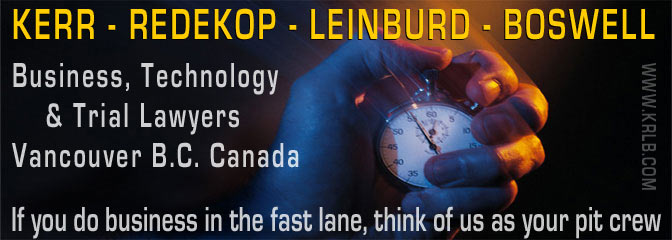 Kerr-Redekop-Leinburd-Boswell, Vancouver Business Technology & Trial Lawyers for software development professionals and companies